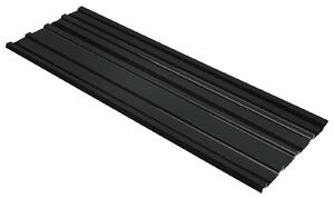 Střešní panel 12 pcs Antracit 129 x 45 cm Pozinkovaná ocel