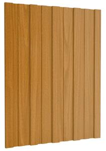 Střešní panel 12 pcs Přírodní 60 x 45 cm Pozinkovaná ocel