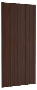 Střešní panel 12 pcs Hnědá 100 x 45 cm Pozinkovaná ocel