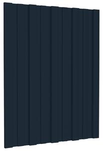 Střešní panel 12 pcs Antracitová 60 x 45 cm Pozinkovaná ocel
