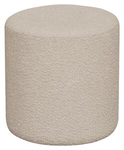 Nordic Living Béžový bouclé taburet Ejby 34 cm