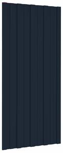 Střešní panel 12 pcs Antracitová 100 x 45 cm Pozinkovaná ocel