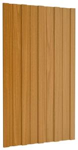 Střešní panel 12 pcs Přírodní 80 x 45 cm Pozinkovaná ocel