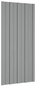 Střešní panel 12 pcs Šedá 100 x 45 cm Pozinkovaná ocel