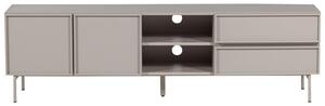 WOOOD Světle šedý TV stolek Tours 180 x 42 cm
