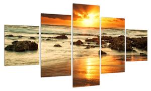 Obraz moře zalitého sluncem (125x70 cm)