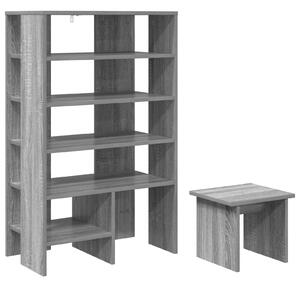 Skříň na obuv 2 ks 62 x 35 x 100 cm Kompozitní dřevo