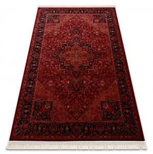 Makro Abra Kusový koberec klasický ORIENT Y307 bordó černý s třásněmi Rozměr: 200x290 cm
