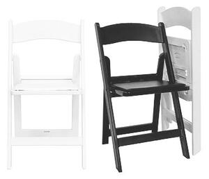 Skládací židle - Svatební, Cateringová, bílá