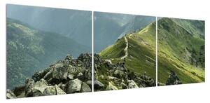 Obraz horské krajiny (150x50 cm)