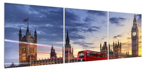 Obraz Londýna s autobusem (150x50 cm)