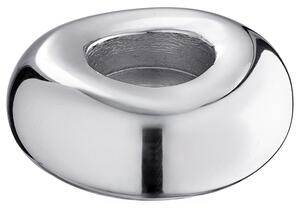 CHROME Svícen na čajovou svíčku 9 cm - stříbrná