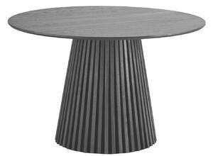 Nordic Living Černý dubový jídelní stůl Osaka 120 cm