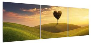 Zamilovaný obraz stromu (150x50 cm)