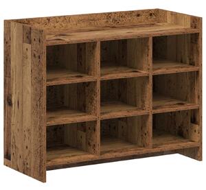 Skříň na obuv Staré dřevo 85 x 39,5 x 70 cm Kompozitní dřevo