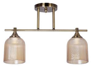 Lustr na tyči 2xE14/60W/230V mosaz