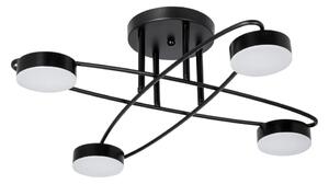LED Přisazený lustr 4xLED/7W/230V 3000-6000K pr. 60 cm černá