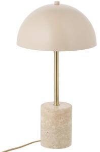 Nordic Living Béžová mramorová stolní lampa Sheffield 45 cm