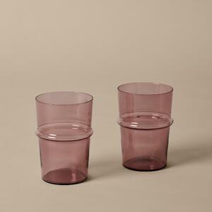 FERM LIVING Skleničky Boya Tall, Mauve, sada 2 kusů 4