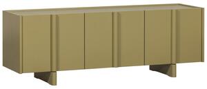 WOOOD Zelený dřevěný TV stolek Basu 152 x 46 cm