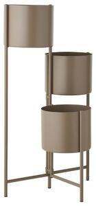 Nordic Living Hnědý kovový květináč Jax Ø 23 cm