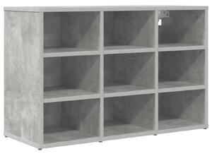 Skříň na obuv 77,5 x 30 x 51 cm Kompozitní dřevo Betonová šedá