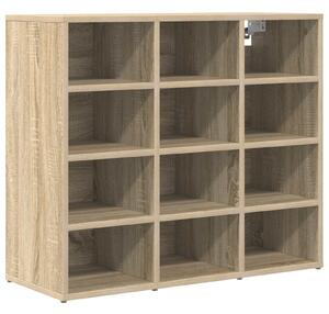Skříň na obuv 77,5 x 30 x 67 cm Kompozitní dřevo Sonoma dub