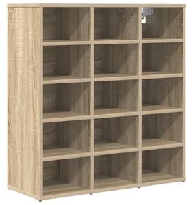 Skříň na obuv 77,5 x 30 x 83,5 cm Kompozitní dřevo Sonoma dub
