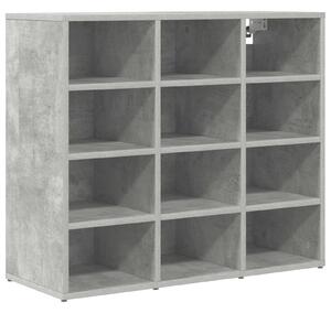 Skříň na obuv 77,5 x 30 x 67 cm Kompozitní dřevo Betonová šedá