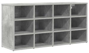 Skříň na obuv 103 x 30 x 51 cm Kompozitní dřevo Betonová šedá