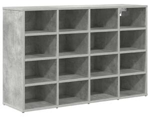 Skříň na obuv 103 x 30 x 67 cm Kompozitní dřevo Betonová šedá