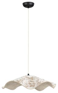 Nova Luce Bílé závěsné světlo Wabi 62 cm