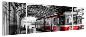 Obraz historického vlaku (170x50 cm)
