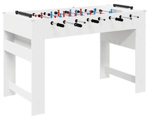 Stolní fotbálek Bílý 125 x 60,5 x 80 cm kompozitní dřevo