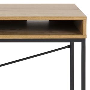 Psací stůl SARON 110x45 cm dub/černá