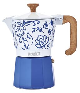 Moka konvička La Cafetière Venice 290 ml připraví plnou kávu během pár minut, zaujme designem Blu Fiorato a je ideální pro každodenní použití. LCVEN6…