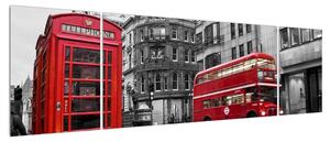 Obraz londýnské telefonní budky (170x50 cm)