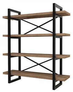 Hanah Home Knihovna Makro ořech