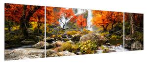 Obraz podzimní krajiny (170x50 cm)