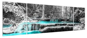 Zimní obraz řeky (170x50 cm)