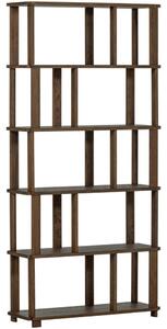WOOOD Hnědý dubový regál Riss 186 x 90 cm