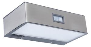 Venkovní LED nástěnné solární osvětlení s čidlem BRICK, 2W, denní bílá, IP44