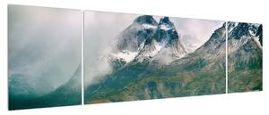 Obraz horské krajiny s řekou (170x50 cm)