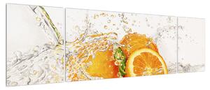 Obraz šťavnatých pomerančů (170x50 cm)