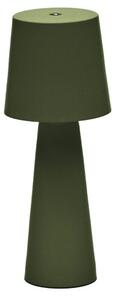Kave Home Zelená kovová zahradní stolní LED lampa Arenys S