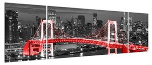 Moderní obraz mostu (170x50 cm)