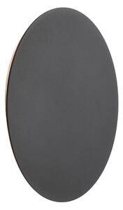 Černé kovové nástěnné LED světlo Nova Luce Cyrcle 22 cm