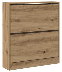 Skříň na obuv 80 x 21 x 87,5 cm Kompozitní dřevo Kouřový dub