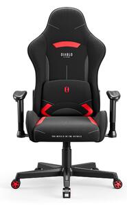Látková herní židle Diablo X-Starter Normal Size: černo-červená