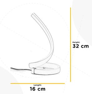 STOLNÍ LED LAMPA, 16/16/32 cm - Online Only svítidla, Online Only